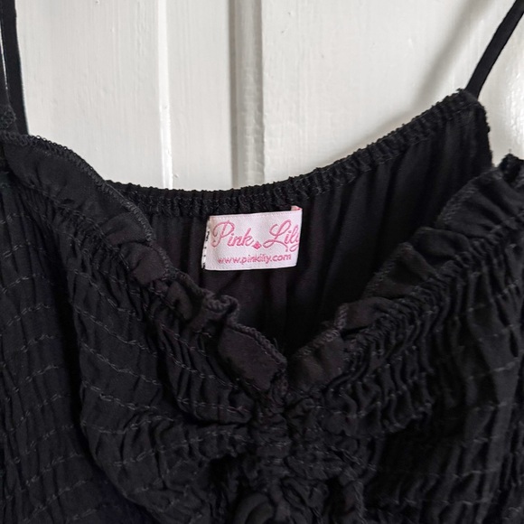 NWOT Pink Lily Smocked Tank Top - Picture 4 of 6